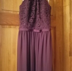 Plum David's Bridal dress